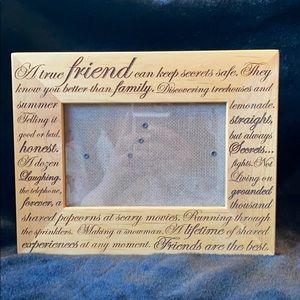 Friend inscribed 4x6 frame